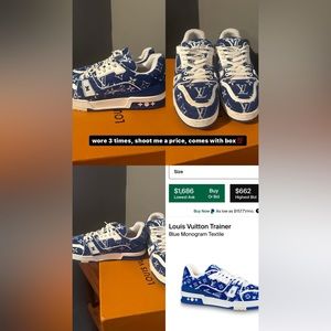 Louis Vuitton Trainer
Blue Monogram Textile